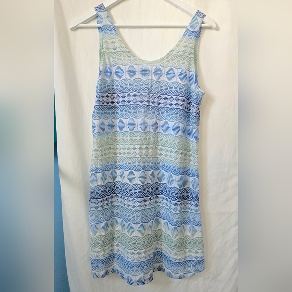 J Valdi Other - J Valdi Swimsuit Tropical Boho Cover Up Sheer Dress Like New Small